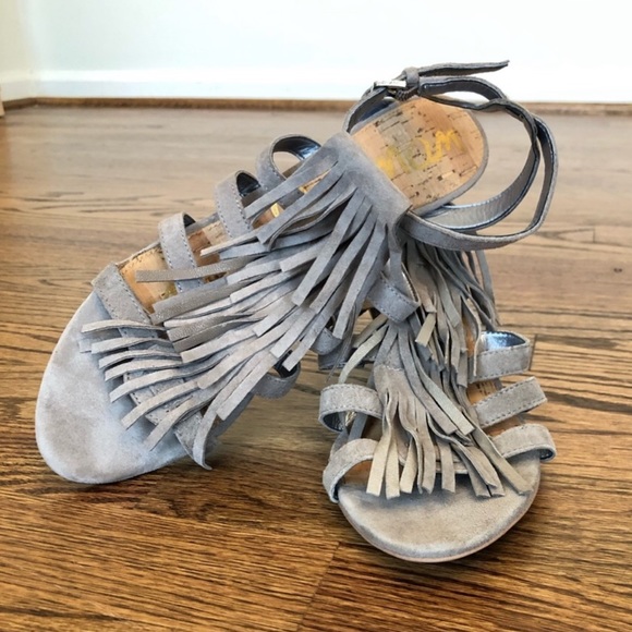 Sam Edelman Shoes - Sam Edelman Sandra Suede Fringe Wedge